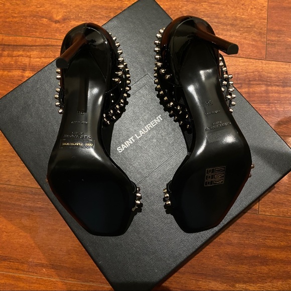 Rare Saint Laurent 105 Studded patent sandal/strap - Picture 5 of 5
